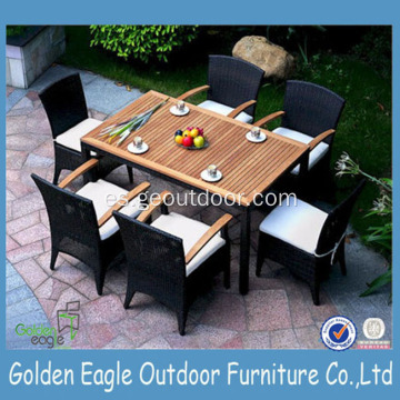 Muebles de mesa de comedor hechos a mano Muebles de exterior